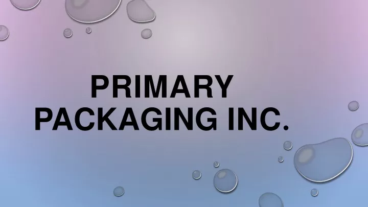 primary packaging inc