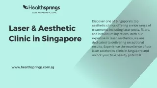 Health Springs- Laser & Aesthetic Clinic in Singapore