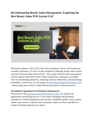 revolutionizing beauty salon management exploring