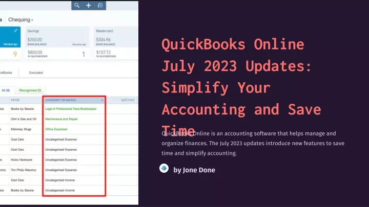 quickbooks online july 2023 updates simplify your