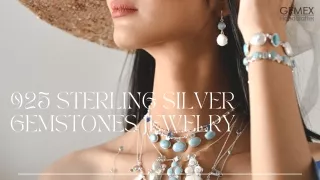 925 Sterling Silver Gemstones Jewelry