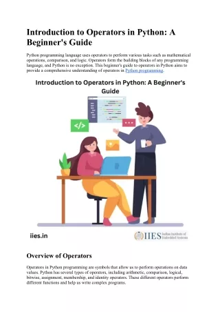 Introduction to Operators in Python A Beginner_s Guide.docx