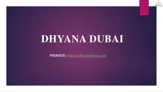 Dhyana Dubai- Best Reformer Pilates
