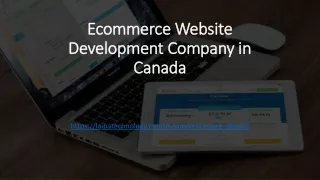 Ecommerce Website Development Company in Canada