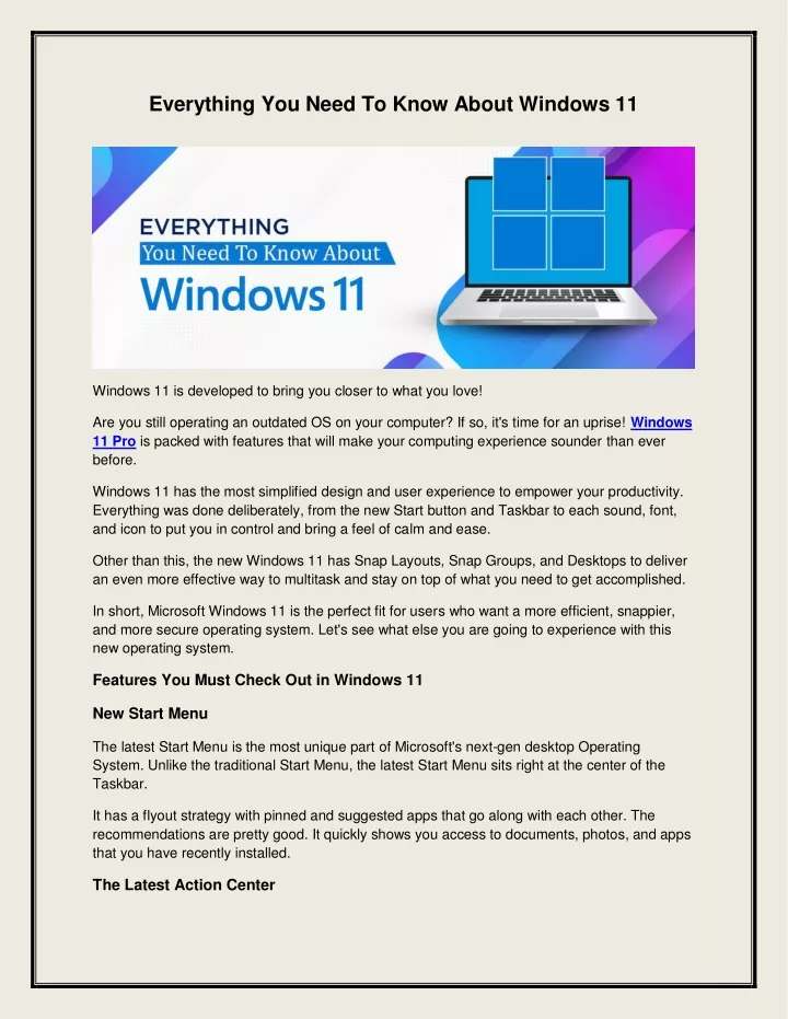 everything you need to know about windows 11