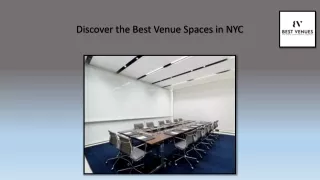 Discover the Best Venue Spaces in NYC