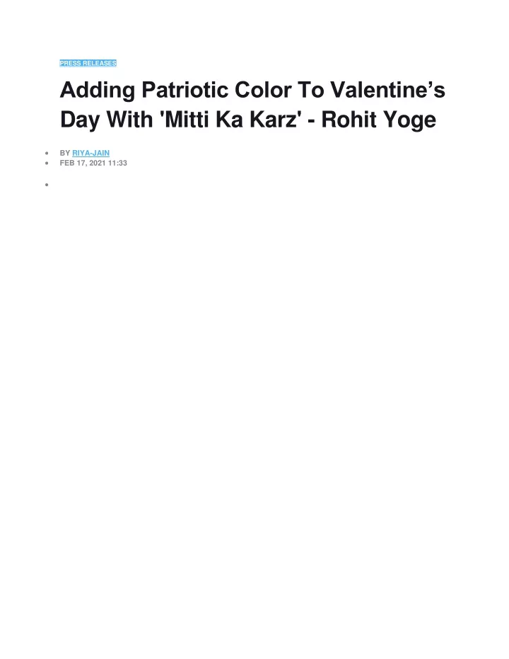 press releases adding patriotic color