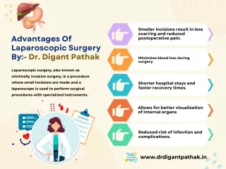 Advantages Of Laparoscopic Surgery By- Dr. Digant Pathak