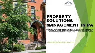 Residential Property Management Companies In PA