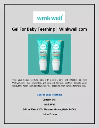 gel for baby teething winkwell com