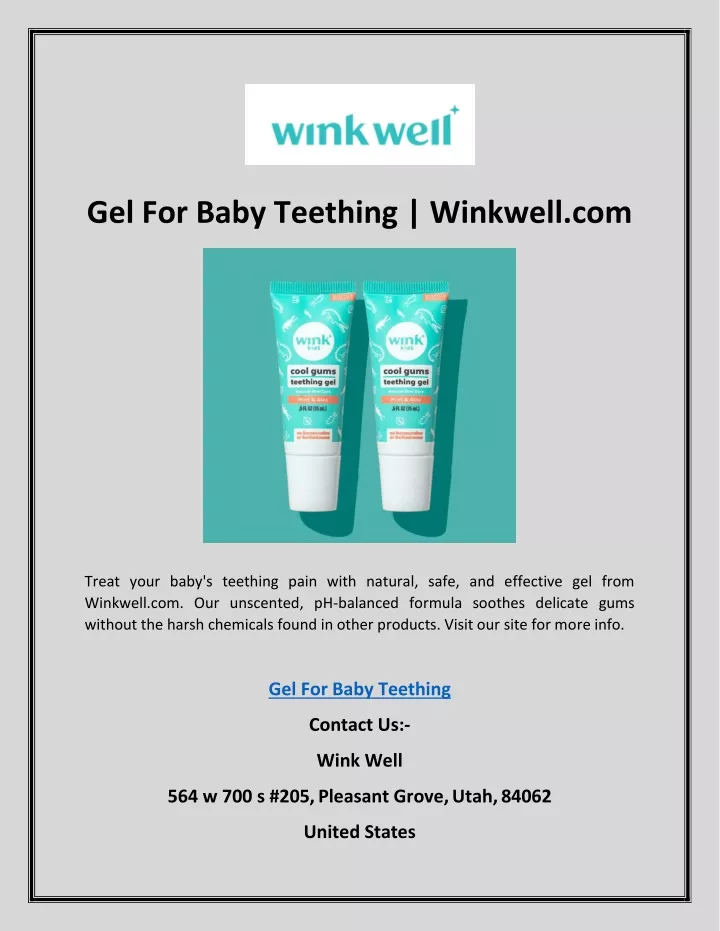 gel for baby teething winkwell com