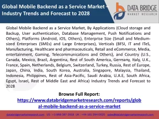 global mobile backend as a service market