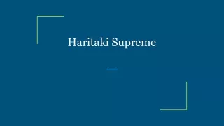 Haritaki Supreme