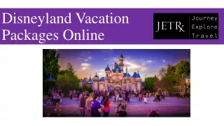 Disneyland Vacation Packages Online