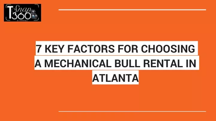 7 key factors for choosing a mechanical bull rental in atlanta