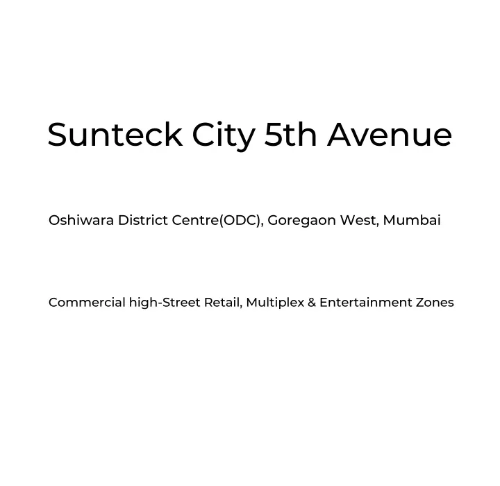 sunteck city 5th avenue