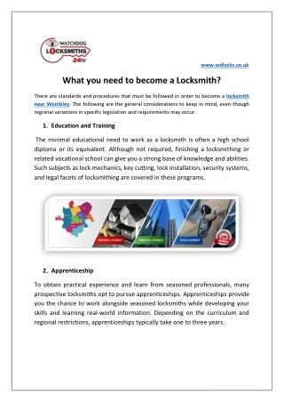 What you need to Become a Locksmith