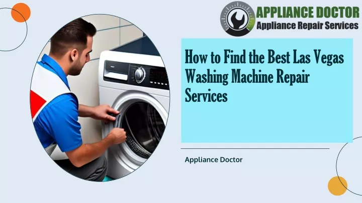 how to find the best las vegas washing machine repair services