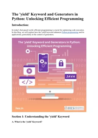 The _yield_ Keyword and Generators in Python.docx