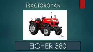 Eicher 380 Price in India - Tractorgyan