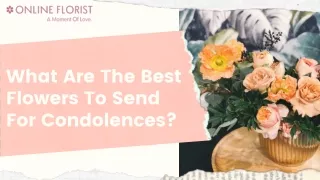 What Are The Best Flowers To Send For Condolences