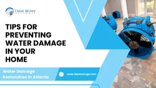 Top Water Damage Restoration Service Provider in Atlanta