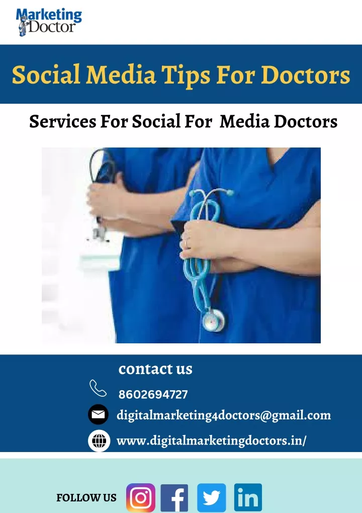 social media tips for doctors