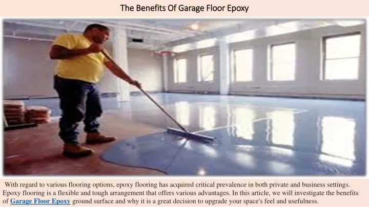 the benefits of garage floor epoxy