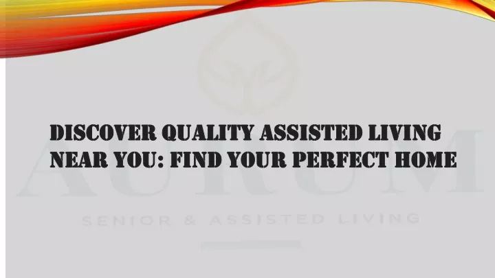 discover quality assisted living discover quality