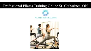 Professional Pilates Training Online St. Catharines, ON