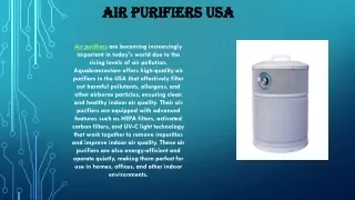Air Purifiers USA | Best Water Filters Online | Austin Air Purifiers