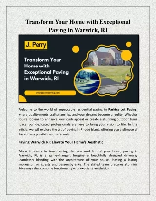Transform Your Home with Exceptional Paving in Warwick, RI (2)