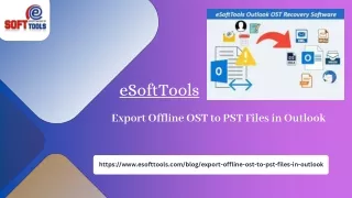 Export Offline OST to PST Files in Outlook
