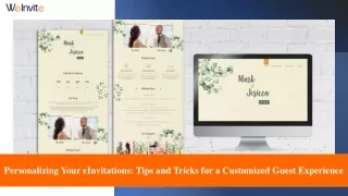 Enhancing Guest Experience: The Art of Customized E-Invitations