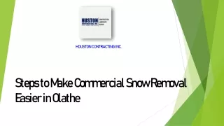 Steps to Make Commercial Snow Removal Easier in Olathe