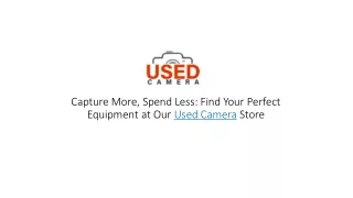 Used camera Equipment | Used camera