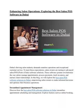 enhancing salon operations exploring the best