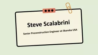 Steve Scalabrini - A Gifted and Versatile Individual