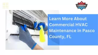 Commercial HVAC Maintenance in Pasco County, FL