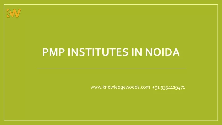 pmp institutes in noida