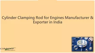 Cylinder Clamping Rod for Engines Manufacturer and Exporter in India