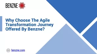 Why Choose The Agile Transformation Journey Offered By Benzne?