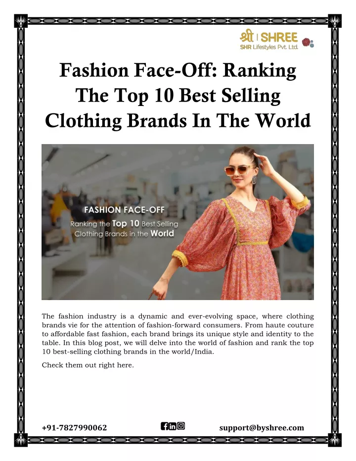 fashion face off ranking the top 10 best selling