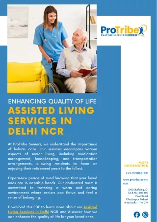 Enhancing Quality of Life: Assisted Living Services in Delhi NCR
