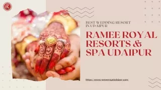 "Best Wedding Resort in Udaipur - Ramee Royal | Celebrate Love in Majestic Splen