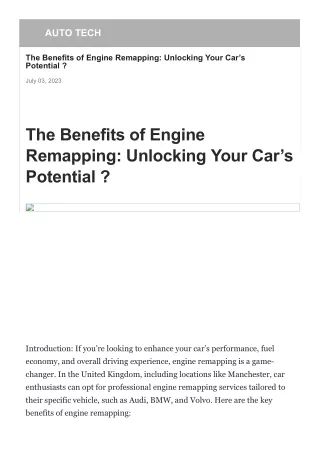 the-benefits-of-engine-remapping