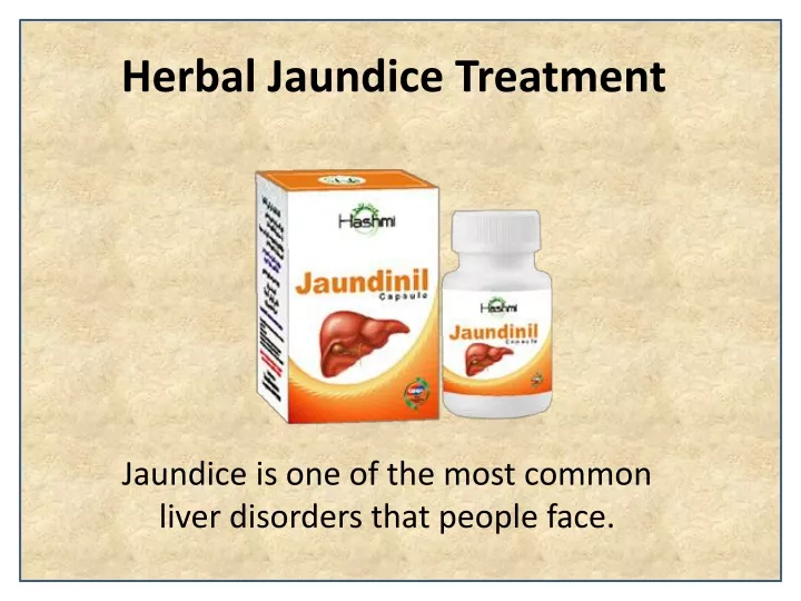 herbal jaundice treatment