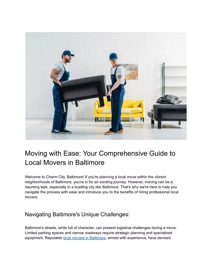 moving with ease your comprehensive guide