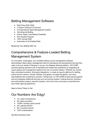003 betting management software