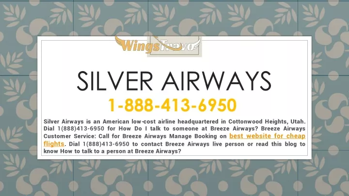 silver airways